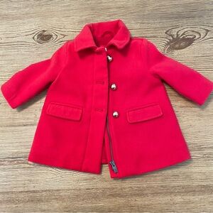 Gap Red Kids' Pea Coat Jacket